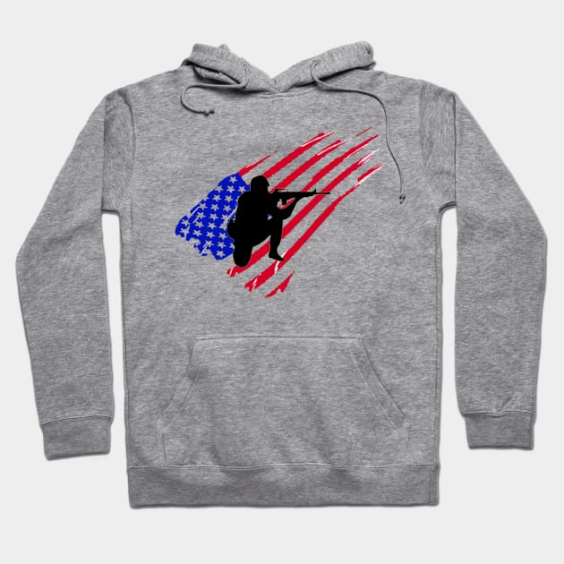 american soldier Hoodie by suwalow